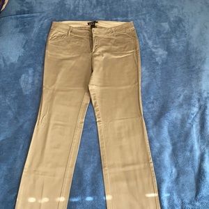Mango Basic Tan Straight Pants